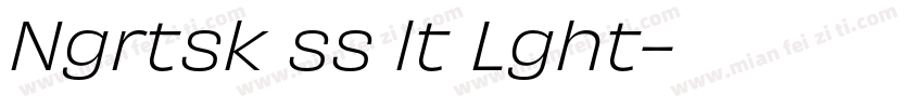 Ngrtsk ss lt Lght字体转换